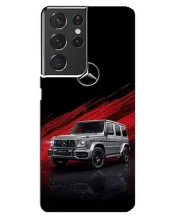 Чехол для Samsung Galaxy S21 ultra с картинкой «Mercedes G-Class красный»