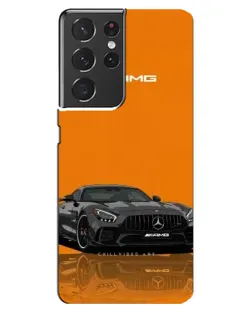 Чехол для Samsung Galaxy S21 ultra с картинкой «Оранжевый Mercedes AMG»