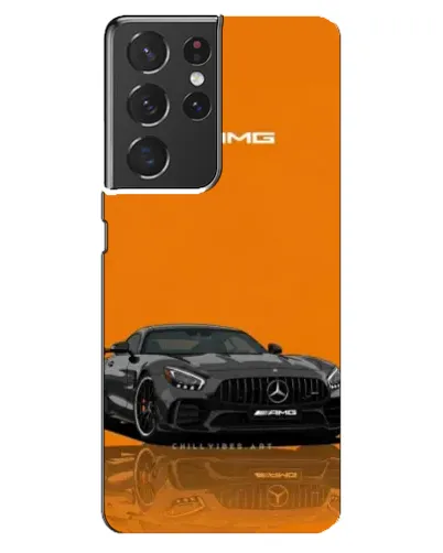 Чехол для Samsung Galaxy S21 ultra с картинкой «Оранжевый Mercedes AMG»