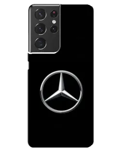 Чехол для Samsung Galaxy S21 ultra с картинкой «Mercedes классический лого»