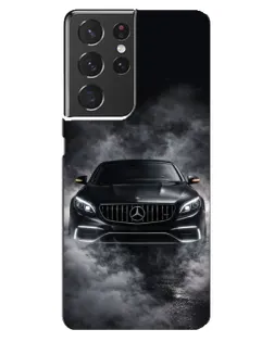 Чехол для Samsung Galaxy S21 ultra с картинкой «Mercedes в дыму»
