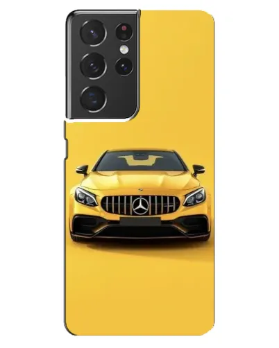 Чехол для Samsung Galaxy S21 ultra с картинкой «Желтый Mercedes GT»