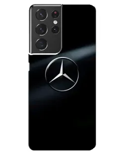 Чохол для Samsung Galaxy S21 ultra з картинкою «Mercedes на металі»