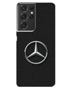 Чохол для Samsung Galaxy S21 ultra з картинкою «Карбоновий Mercedes стиль»
