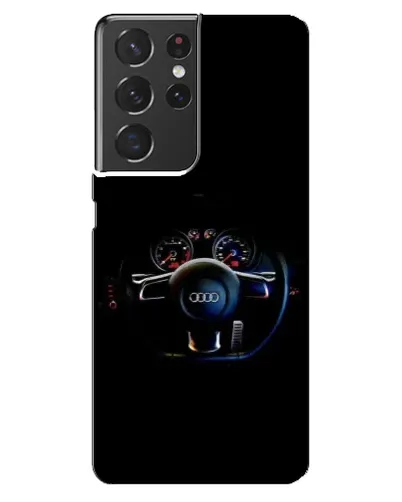 Чехол для Samsung Galaxy S21 ultra с картинкой «Салон Audi — руль»