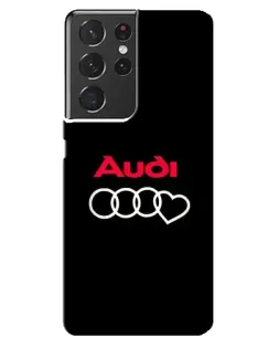 Чохол для Samsung Galaxy S21 ultra з картинкою «Логотип Audi Heart» Чохол для Samsung Galaxy S21 ultra з картинкою «Логотип Audi Heart»