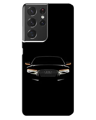 Чехол для Samsung Galaxy S21 ultra с картинкой «Audi — ночной контур»