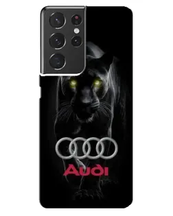 Чехол для Samsung Galaxy S21 ultra с картинкой «Пантера и Audi»