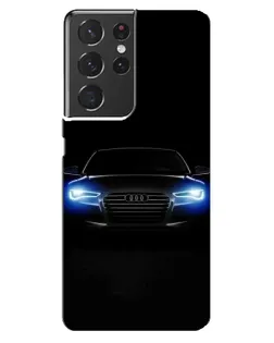 Чехол для Samsung Galaxy S21 ultra с картинкой «Audi в неоне»