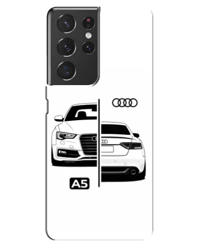 Чехол для Samsung Galaxy S21 ultra с картинкой «Audi — контрастный дизайн»