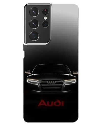 Чехол для Samsung Galaxy S21 ultra с картинкой «Audi — градиентный контур»