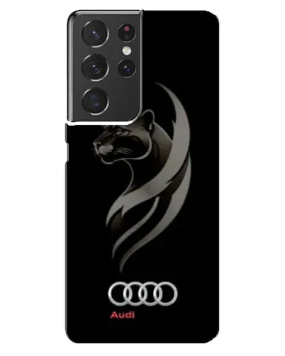 Чехол для Samsung Galaxy S21 ultra с картинкой «Графика — пантера и Audi»