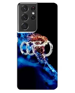Чехол для Samsung Galaxy S21 ultra с картинкой «Энергия лого Audi»
