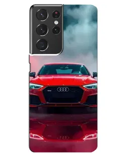 Чехол для Samsung Galaxy S21 ultra с картинкой «Audi RS — красный стиль»