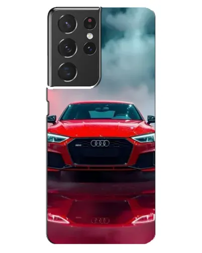 Чехол для Samsung Galaxy S21 ultra с картинкой «Audi RS — красный стиль»