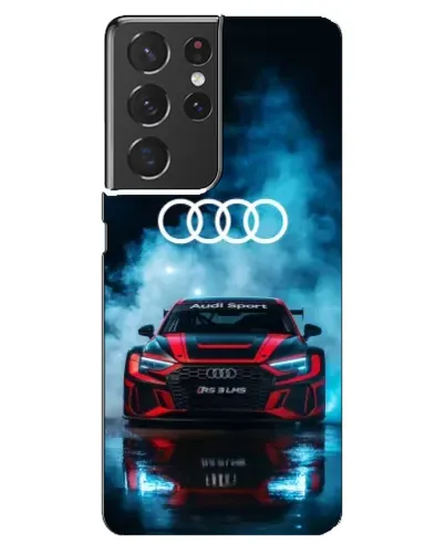 Чехол для Samsung Galaxy S21 ultra с картинкой «Audi Sport — неон»