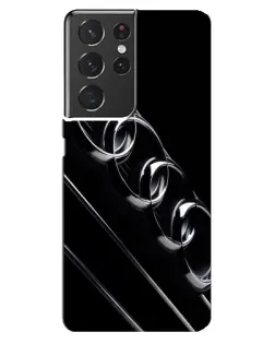 Чехол для Samsung Galaxy S21 ultra с картинкой «Audi — абстрактные кольца»