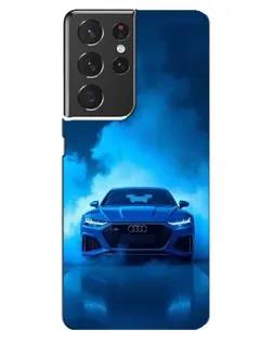 Чехол для Samsung Galaxy S21 ultra с картинкой «Audi — голубая энергия»