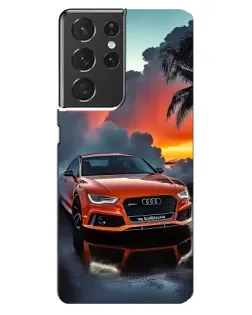 Чехол для Samsung Galaxy S21 ultra с картинкой «Audi — закат»