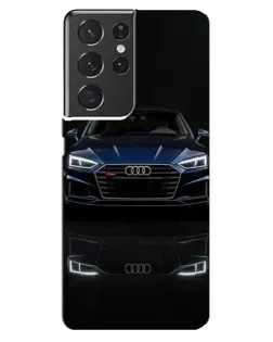 Чехол для Samsung Galaxy S21 ultra с картинкой «Audi — ночное отражение»