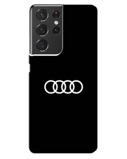 Чехол для Samsung Galaxy S21 ultra с картинкой «Audi White Logo»