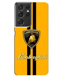 Чохол для Samsung Galaxy S21 ultra з картинкою «Lamborghini Stripe жовтий» Чохол для Samsung Galaxy S21 ultra з картинкою «Lamborghini Stripe жовтий»