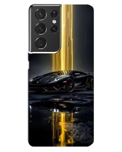 Чохол для Samsung Galaxy S21 ultra з картинкою «Нічний Lamborghini драйв»