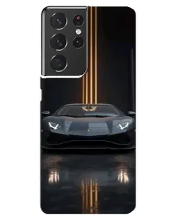 Чохол для Samsung Galaxy S21 ultra з картинкою «Lamborghini золоті лінії» Чохол для Samsung Galaxy S21 ultra з картинкою «Lamborghini золоті лінії»
