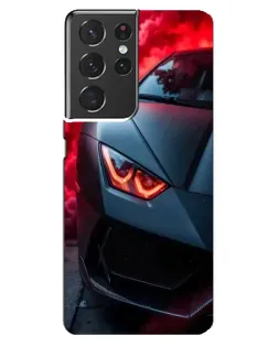 Чохол для Samsung Galaxy S21 ultra з картинкою «Lamborghini червоне сяйво» Чохол для Samsung Galaxy S21 ultra з картинкою «Lamborghini червоне сяйво»