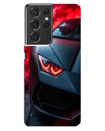 Чохол для Samsung Galaxy S21 ultra з картинкою «Lamborghini червоне сяйво»