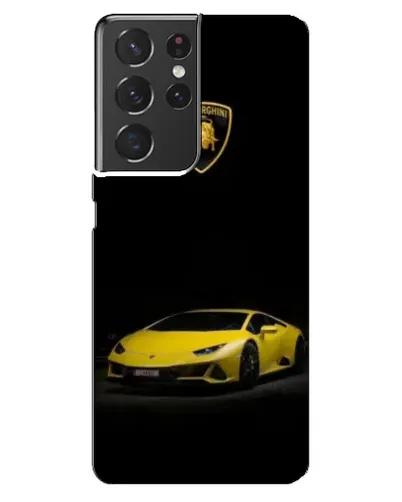 Чохол для Samsung Galaxy S21 ultra з картинкою «Lamborghini жовтий акцент»