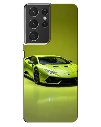 Чохол для Samsung Galaxy S21 ultra з картинкою «Салатовий Lamborghini Huracan»