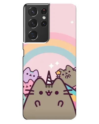 Чехол для Samsung Galaxy S21 ultra с картинкой «Единорог Pusheen»