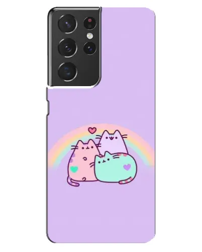 Чехол для Samsung Galaxy S21 ultra с картинкой «Радужные Пушины»