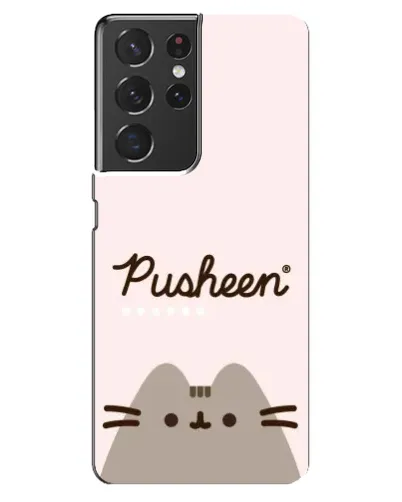 Чехол для Samsung Galaxy S21 ultra с картинкой «Pusheen логотип»