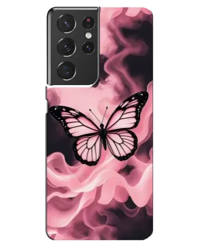 Чохол для Samsung Galaxy S21 ultra з картинкою «Метелик у диму» Чохол для Samsung Galaxy S21 ultra з картинкою «Метелик у диму»
