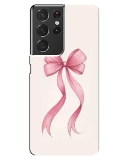 Чохол для Samsung Galaxy S21 ultra з картинкою «Рожевий бант»