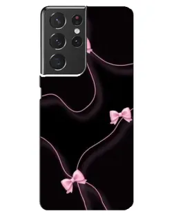 Чохол для Samsung Galaxy S21 ultra з картинкою «Рожеві стрічки»
