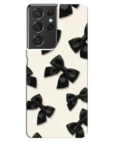 Чохол для Samsung Galaxy S21 ultra з картинкою «Чорні бантики» Чохол для Samsung Galaxy S21 ultra з картинкою «Чорні бантики»