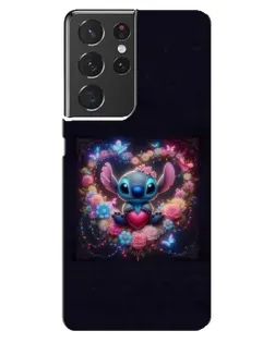 Чехол для Samsung Galaxy S21 ultra с картинкой «Stitch в цветах»