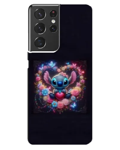 Чехол для Samsung Galaxy S21 ultra с картинкой «Stitch в цветах» Чехол для Samsung Galaxy S21 ultra с картинкой «Stitch в цветах»