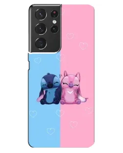 Чехол для Samsung Galaxy S21 ultra с картинкой «Stitch и Angel Love»