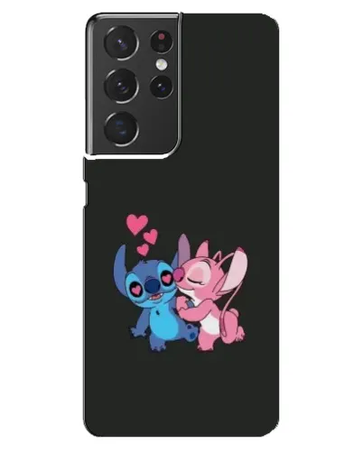 Чехол для Samsung Galaxy S21 ultra с картинкой «Анжел целует Стича» Чехол для Samsung Galaxy S21 ultra с картинкой «Анжел целует Стича»