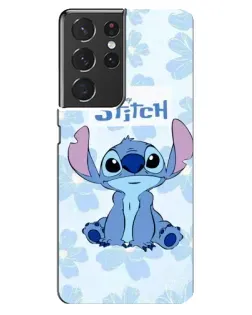 Чехол для Samsung Galaxy S21 ultra с картинкой «Stitch среди цветов»