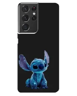 Чехол для Samsung Galaxy S21 ultra с картинкой «Стич на черном»