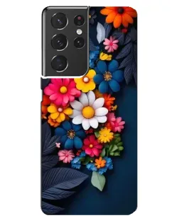 Чехол для Samsung Galaxy S21 ultra с картинкой «Цветочная феерия» Чехол для Samsung Galaxy S21 ultra с картинкой «Цветочная феерия»