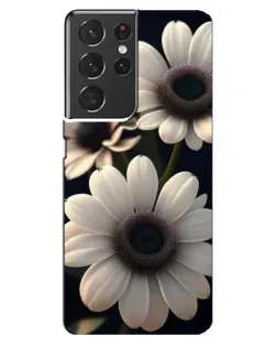 Чехол для Samsung Galaxy S21 ultra с картинкой «Белые маргаритки макро» Чехол для Samsung Galaxy S21 ultra с картинкой «Белые маргаритки макро»