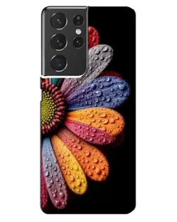 Чехол для Samsung Galaxy S21 ultra с картинкой «Радужный цветок» Чехол для Samsung Galaxy S21 ultra с картинкой «Радужный цветок»