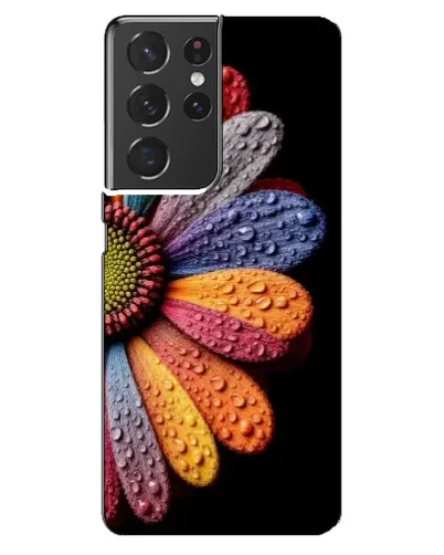 Чехол для Samsung Galaxy S21 ultra с картинкой «Радужный цветок» Чехол для Samsung Galaxy S21 ultra с картинкой «Радужный цветок»