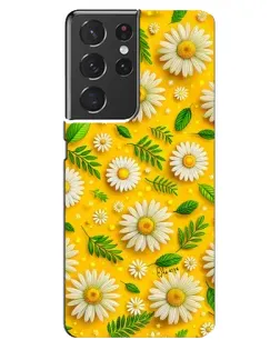 Чехол для Samsung Galaxy S21 ultra с картинкой «Ромашковое солнце» Чехол для Samsung Galaxy S21 ultra с картинкой «Ромашковое солнце»